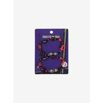 Monster High Adjustable Beaded Bracelet Set for Best Ghoul Friends