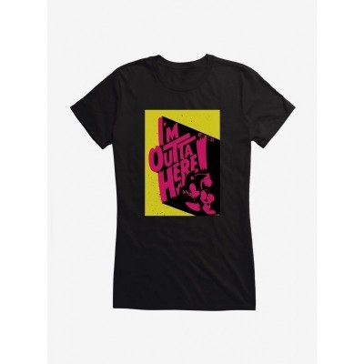 Sonic The Hedgehog Girls T-Shirt I'm Outta Here Graphic Tee