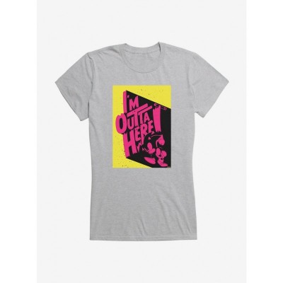 Sonic The Hedgehog Girls T-Shirt I'm Outta Here Graphic Tee