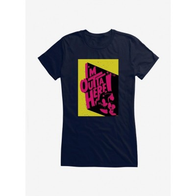Sonic The Hedgehog Girls T-Shirt I'm Outta Here Graphic Tee