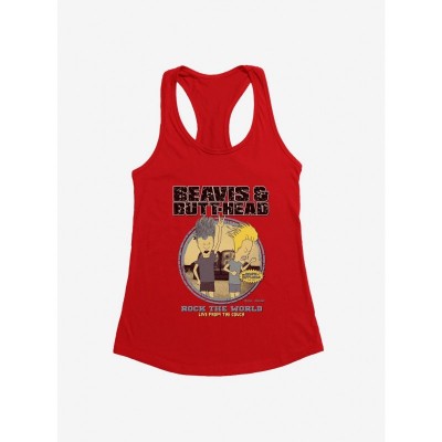 Beavis And Butthead Rock Girls Lightweight Tank Top