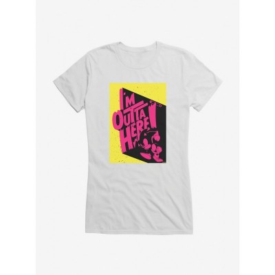 Sonic The Hedgehog Girls T-Shirt I'm Outta Here Graphic Tee