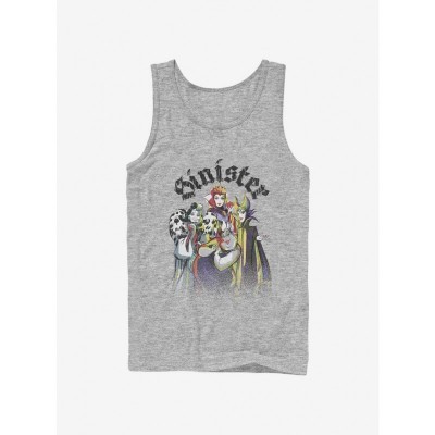 Disney Grey Villain Crewneck Tank Top for Men