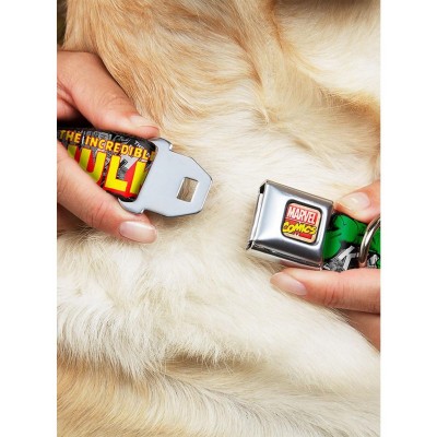 Marvel's Incredible Hulk Authentic SeatBelt Buckle Dog Collar