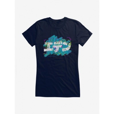 Eden Girls Lightweight Cotton Text Tee - Blue