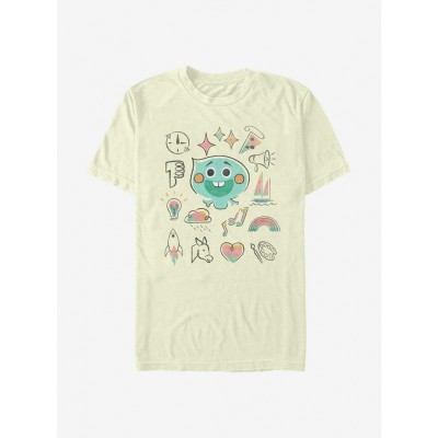 Disney Pixar Soul Personality Grid T-Shirt - Men's Lightweight Beige