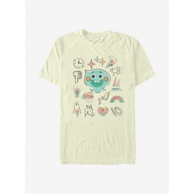 Disney Pixar Soul Personality Grid T-Shirt - Men's Lightweight Beige