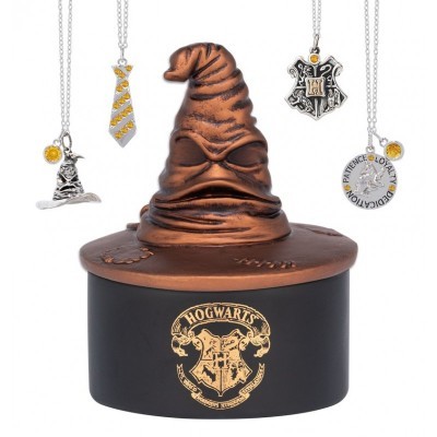 Charmed Aroma Hufflepuff Sorting Hat Scented Candle - Unveil a Sterling Silver Necklace
