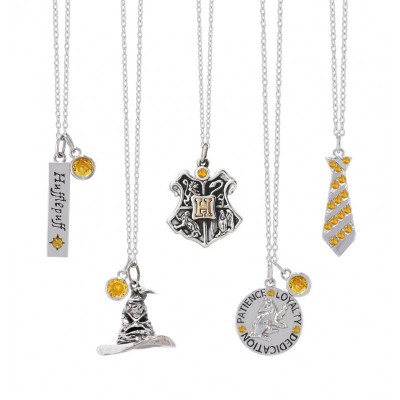 Charmed Aroma Hufflepuff Sorting Hat Scented Candle - Unveil a Sterling Silver Necklace