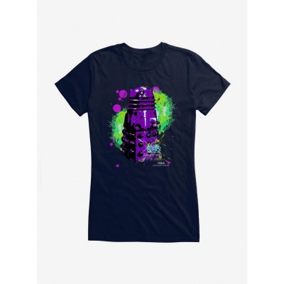 Doctor Who Neon Tardis T-Shirt for Girls