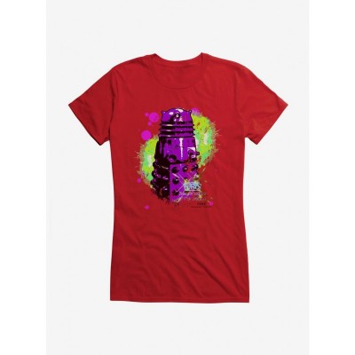 Doctor Who Neon Tardis T-Shirt for Girls