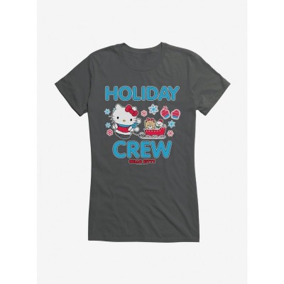 Hello Kitty Holiday Girls Lightweight Cotton Sled T-Shirt