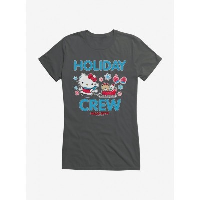 Hello Kitty Holiday Girls Lightweight Cotton Sled T-Shirt