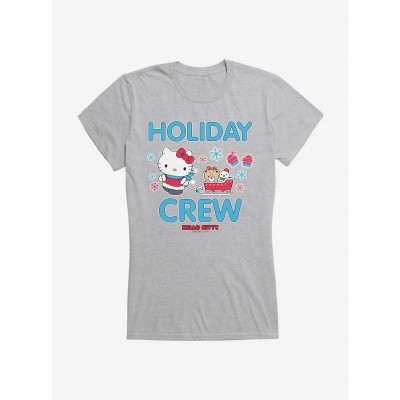 Hello Kitty Holiday Girls Lightweight Cotton Sled T-Shirt