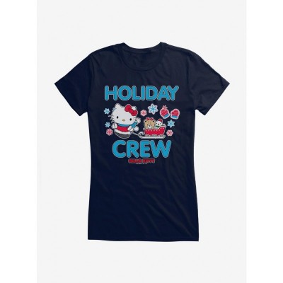 Hello Kitty Holiday Girls Lightweight Cotton Sled T-Shirt