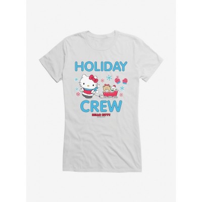 Hello Kitty Holiday Girls Lightweight Cotton Sled T-Shirt