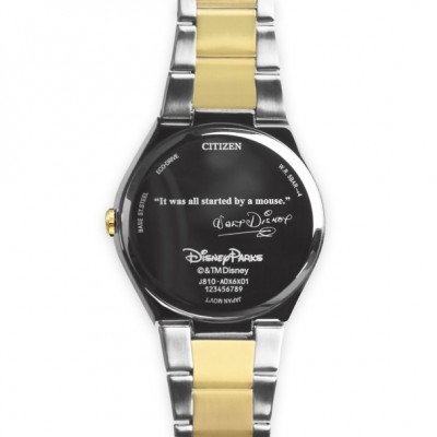 Walt Disney and Mickey Mouse Partners Statue Watch - Stainless Steel Eco-Drive