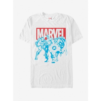 Marvel Avengers Stance White T-Shirt for Adults