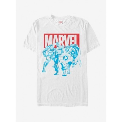 Marvel Avengers Stance White T-Shirt for Adults
