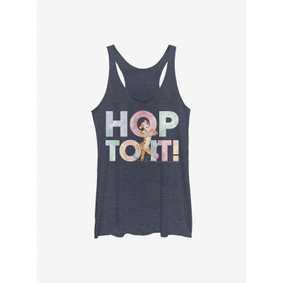 Disney Girls Winnie The Pooh Blue Tank Top for Juniors