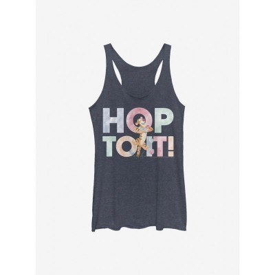 Disney Girls Winnie The Pooh Blue Tank Top for Juniors