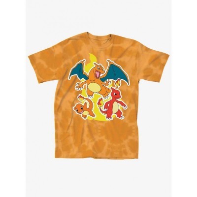 Pokemon Fire Types Tie-Dye Tee for Girls