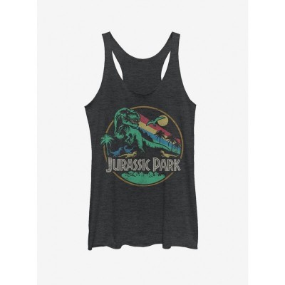 Rainbow Emblem Tank Top for Girls - Black