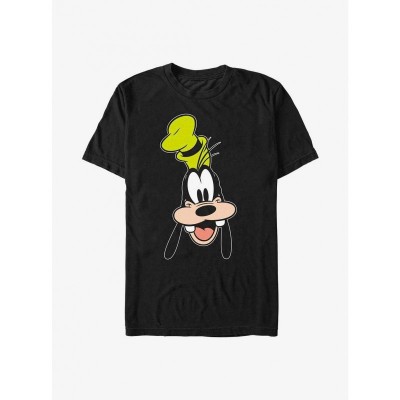 Disney Goofy Big Face T-Shirt for Men - Black