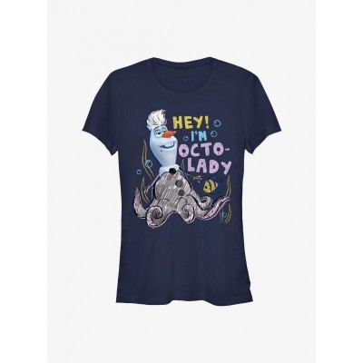 Disney Olaf Blue Octolady Junior T-Shirt
