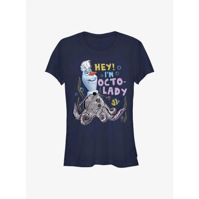 Disney Olaf Blue Octolady Junior T-Shirt