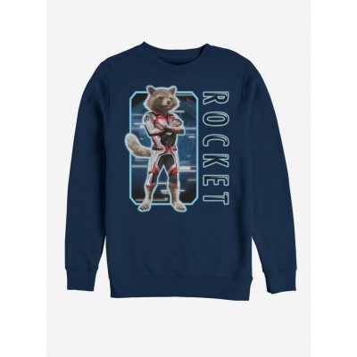 Marvel Rocket Armor Avengers: Endgame Men's Blue Solo Box Hoodie