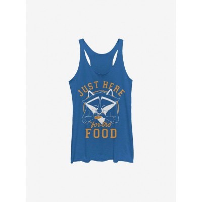 Disney Pocahontas Meeko Food-Themed Girls Tank Top - Blue