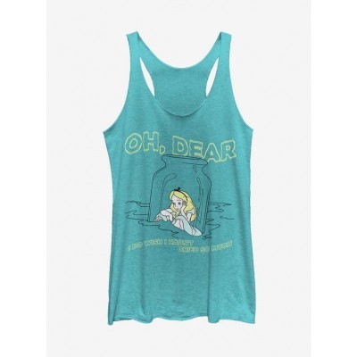 Disney Alice In Wonderland Blue Tear Graphic Tank Top for Girls