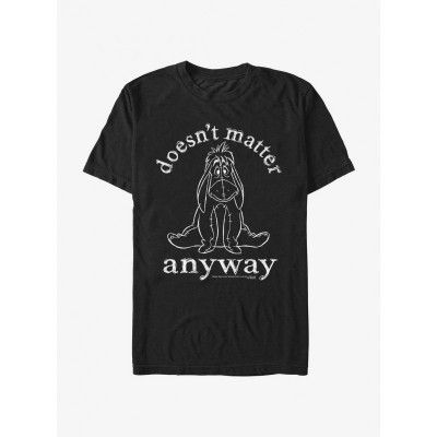 Disney Winnie The Pooh Eeyore Mood T-Shirt - Soft Men's Black