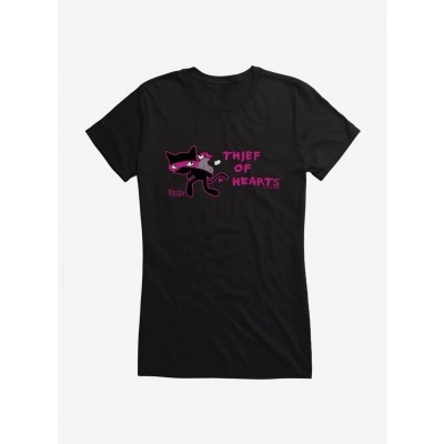 Emily The Strange Heart Thief Girls T-Shirt