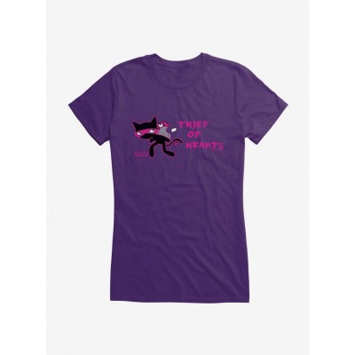 Emily The Strange Heart Thief Girls T-Shirt