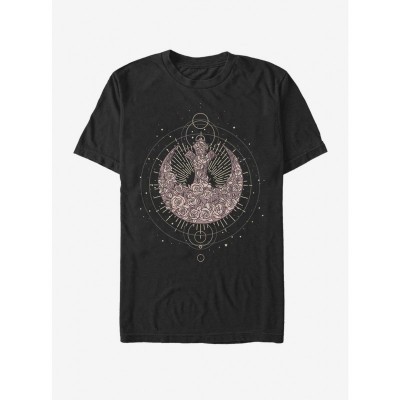 Star Wars Celestial Rose Rebel T-Shirt - Men's Black