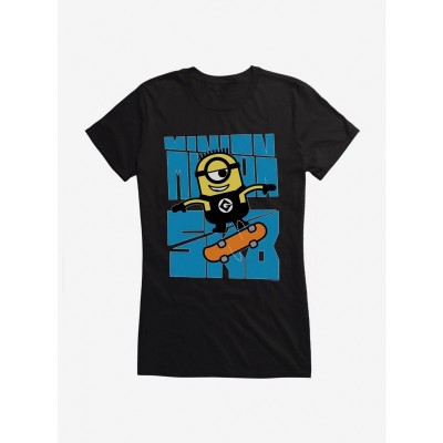 Minions Girls Cartoon Tee - SK8 Kick Flip Junior Size