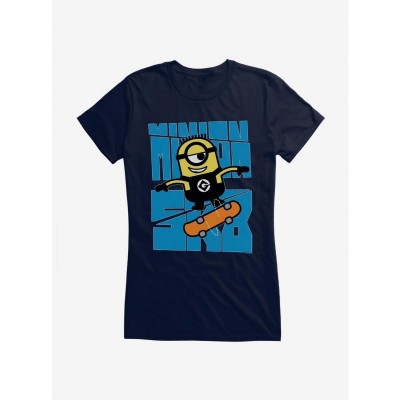 Minions Girls Cartoon Tee - SK8 Kick Flip Junior Size