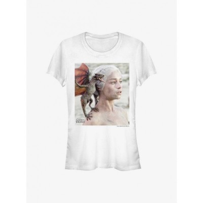 Game of Thrones Young Daenerys Dragon T-Shirt - White