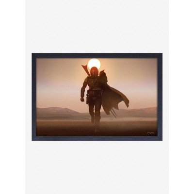 Star Wars Boba Fett Mando Desert Art in MDF Frame