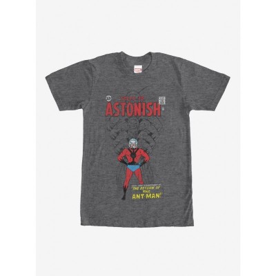 Marvel Ant-Man Shrinking Tales Charcoal Grey T-Shirt - Men's