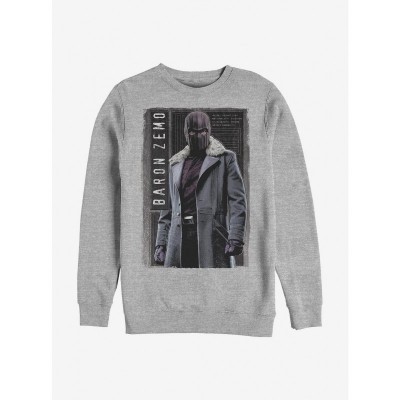 Marvel The Falcon and Winter Soldier Grey Crew Sweatshirt for Men