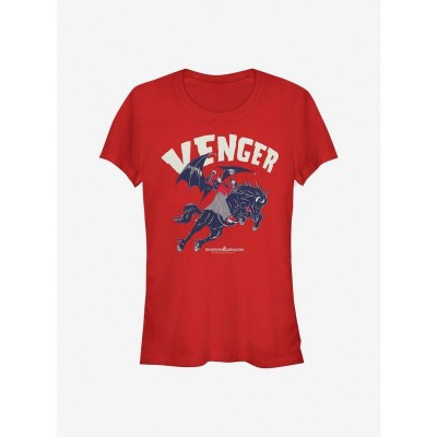 Dungeons & Dragons Venger Girls Shirt - Red Junior Size