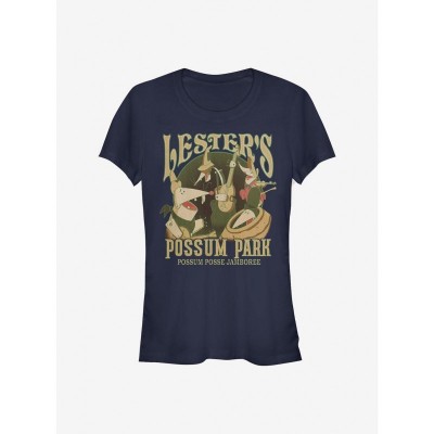 Disney Goofy Movie Lester's Possum Park Girls Lightweight Cotton T-Shirt