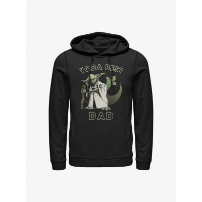 Star Wars Yoda Dad's Hoodie - Black Men's Size