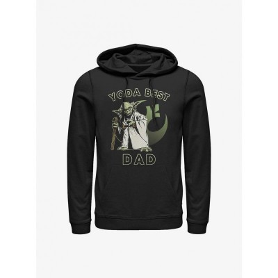 Star Wars Yoda Dad's Hoodie - Black Men's Size
