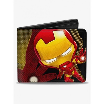 Marvel Chibi Iron Man Repulsor Pose Wallet for Men