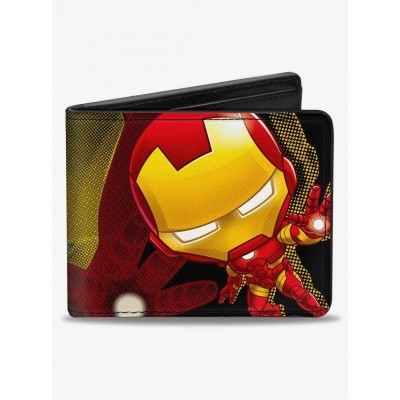 Marvel Chibi Iron Man Repulsor Pose Wallet for Men