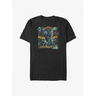 Psychedelic Star Wars Dark Side Big & Tall T-Shirt - Men's Unisex BLACK
